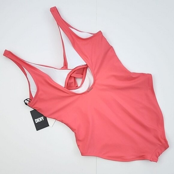 DKNY Coral One-Piece Swimsuit - Picture 2 of 16